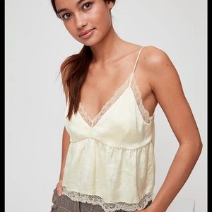 Aritzia Little Moon Sedum Camisole with Lace Trim